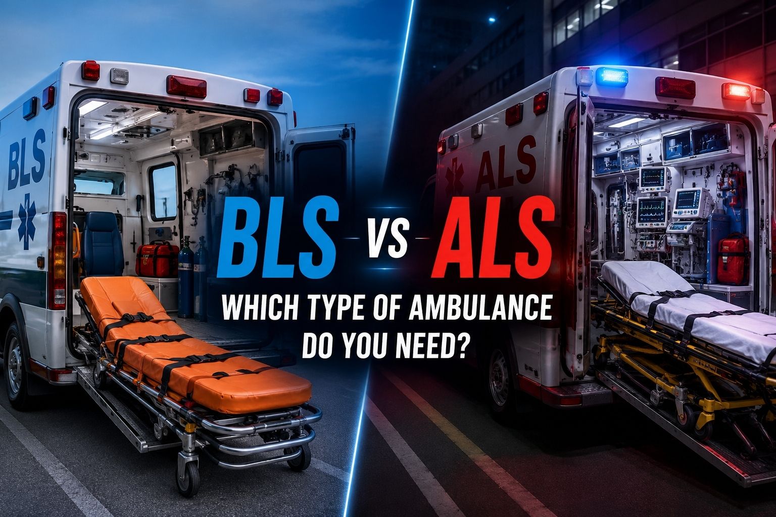 BLS vs ALS Ambulance: Which Type of Ambulance Do You Need?